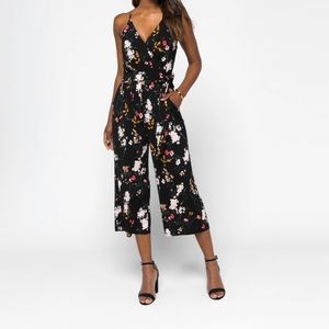 KAILEIGH NWT Rica Knit Crop Jumpsuit size XL